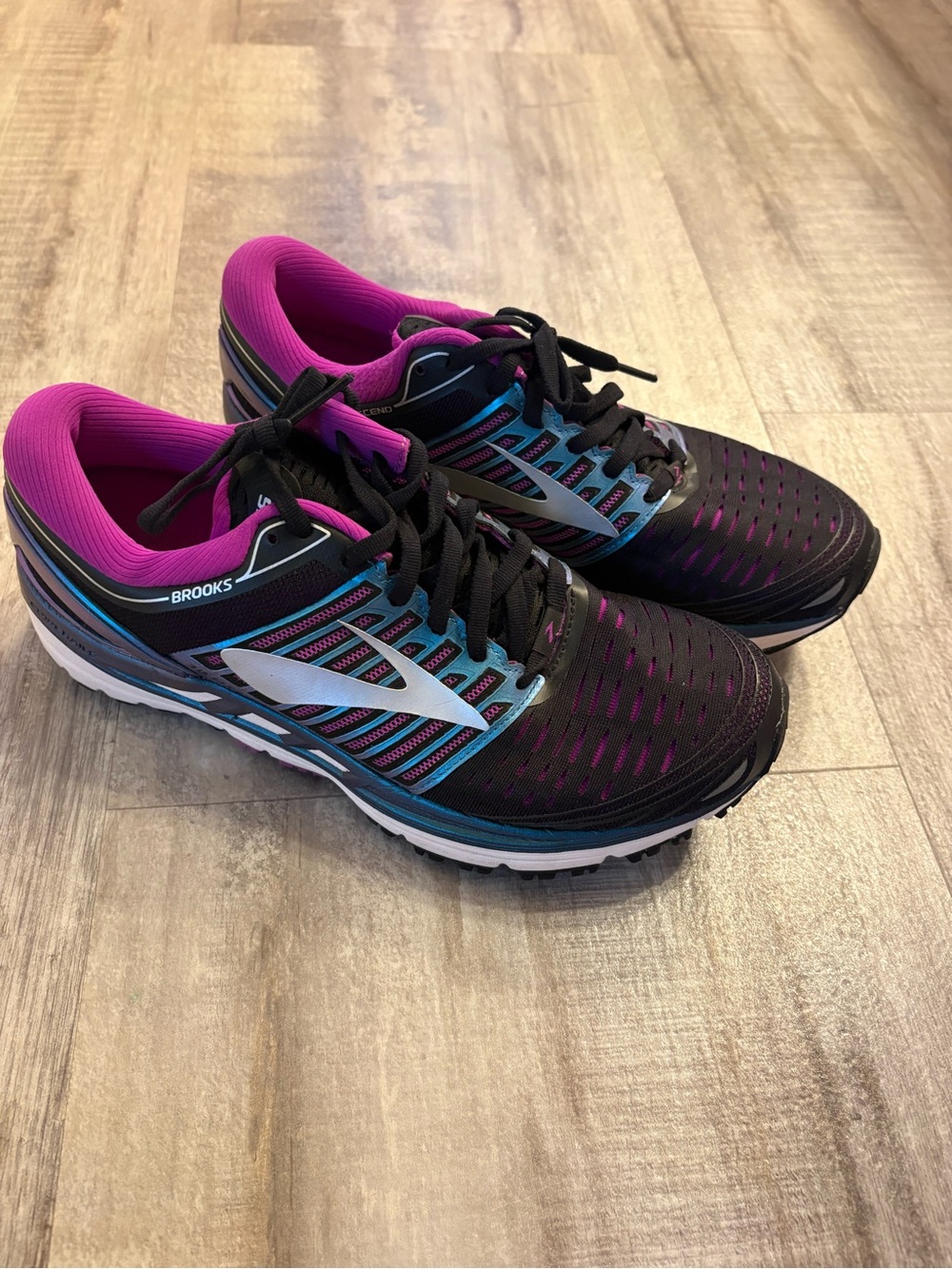 Brooks Transcend 5 Road Running Shoes Purple Black Size 10